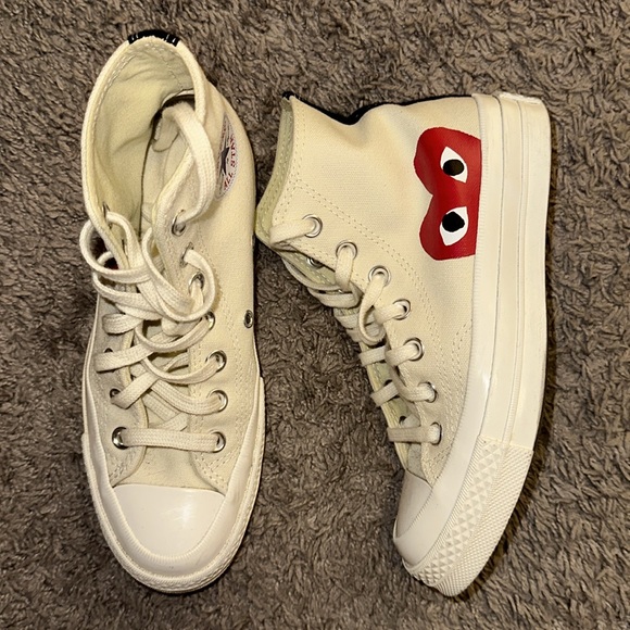 Converse CDG Comme des Garçons size 5 in wmns/ 3 in mens - Picture 2 of 5